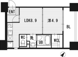 ステイシス博多駅前の物件間取画像